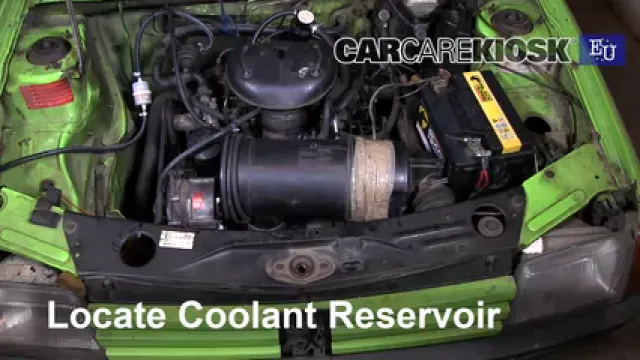 1986 Peugeot 205 GL 1.1L 4 Cyl. Antigel (Liquide de Refroidissement) Vérifiez le niveau d'antigel